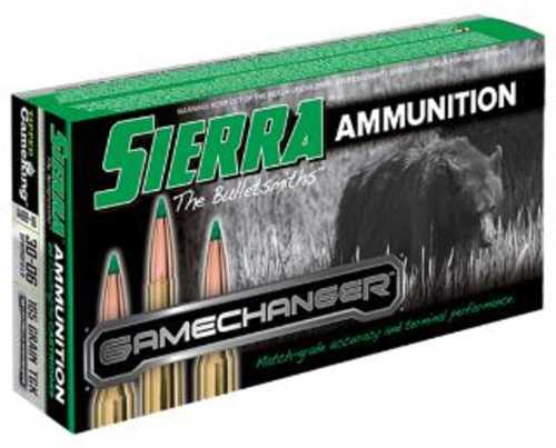 30-06 Springfield 20 Rounds Ammunition Sierra 165 Grain Tipped Gameking